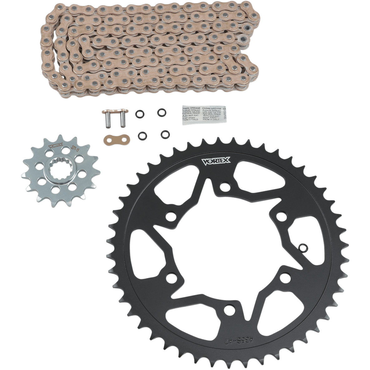 VORTEX Steel Chain Kit Gold CKG6316