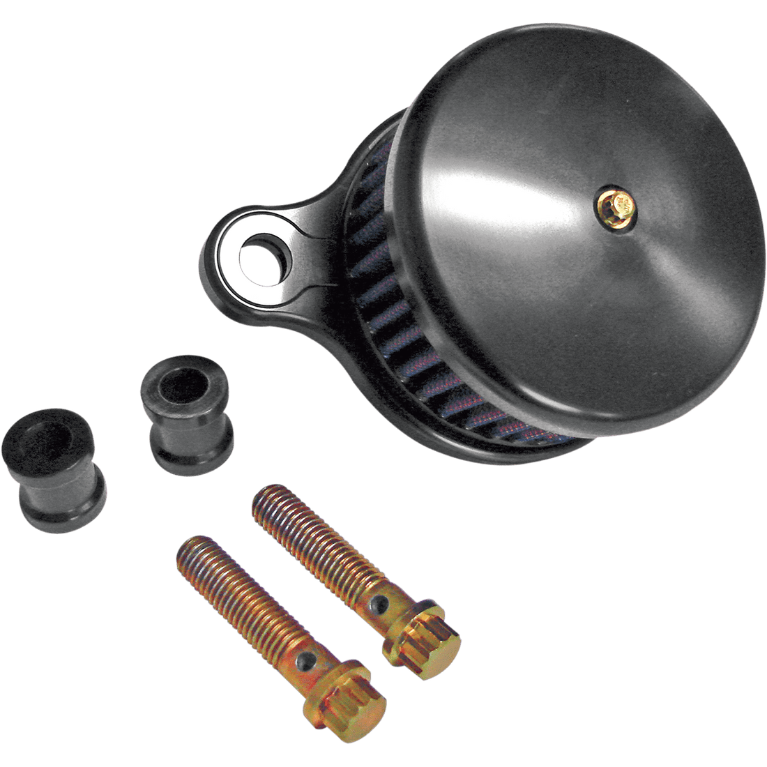 JOKER MACHINE High-Performance Air Cleaner Assembly Kit Smooth Black 10200B