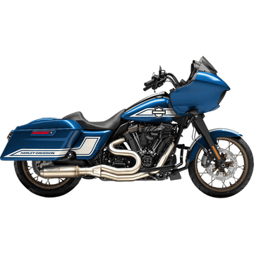 BASSANI XHAUST 2-into-1 Exhaust System with Super Bike Muffler Stainless Steel 49-State