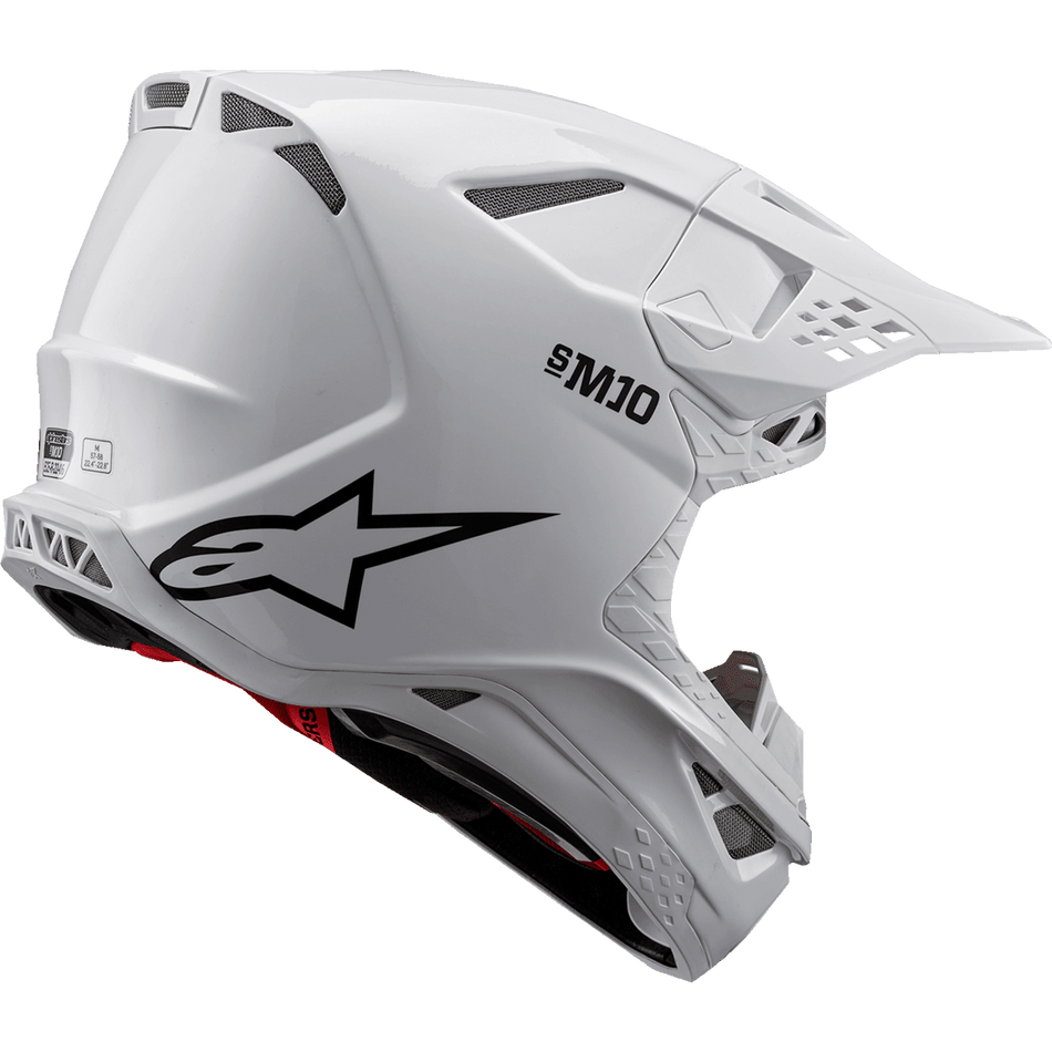 ALPINESTARS Supertech M10 Helmet Solid MIPS® Gloss White Medium 83003232180M