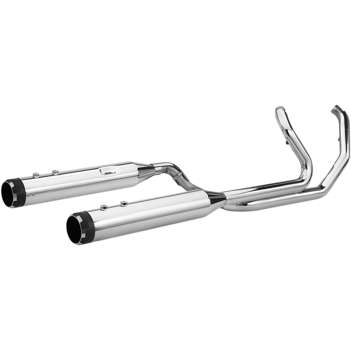 S&S CYCLE El Dorado Dual Exhaust System Chrome Black Thruster 5500699C