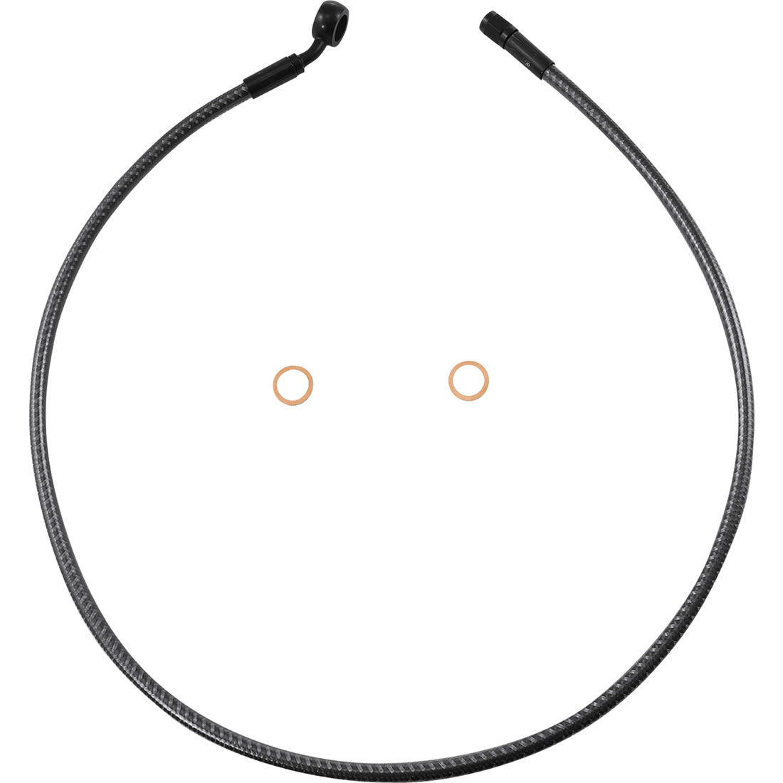 MAGNUM SHIELDING Brake Line Front 12 mm 35° 34" KARBONFIBR AS778134