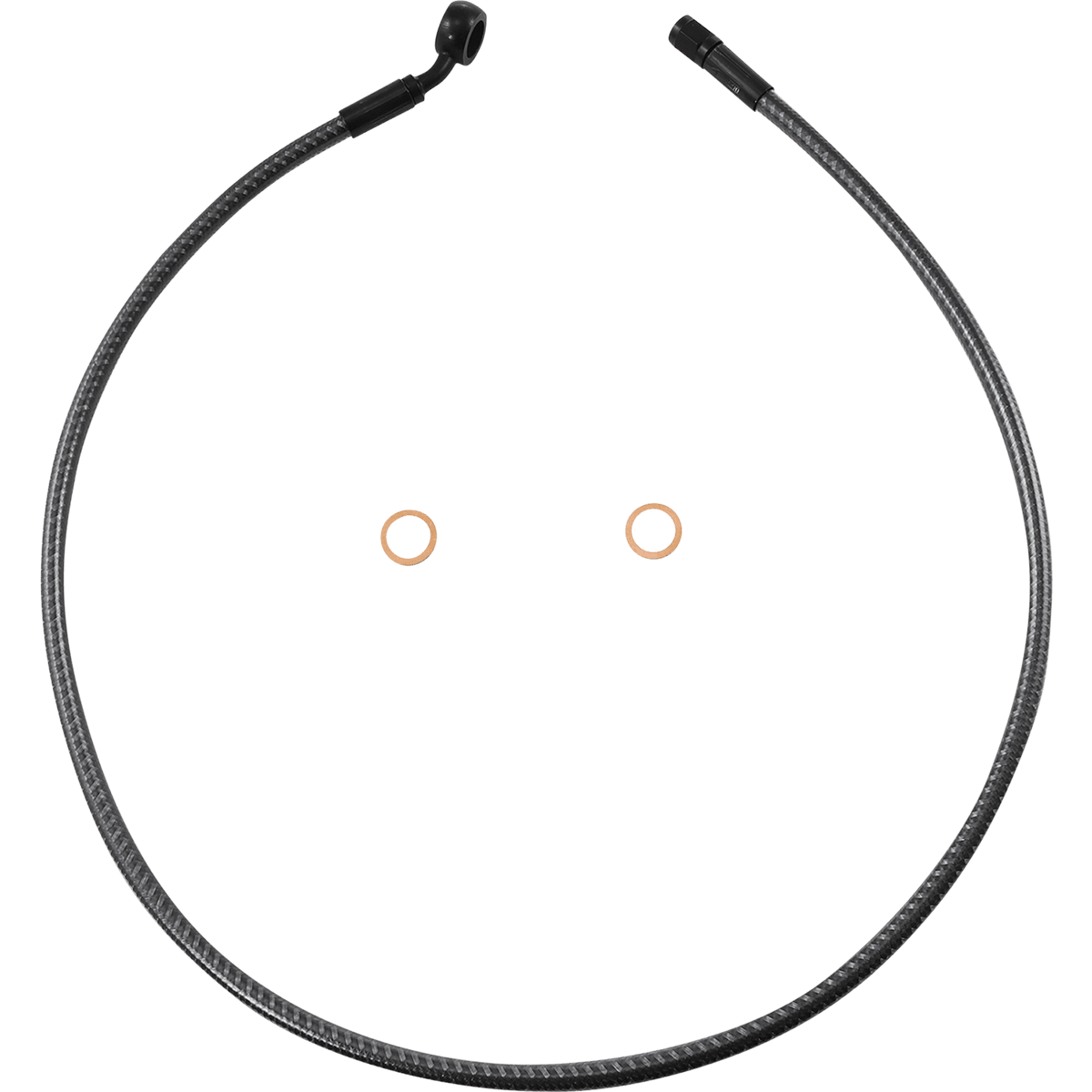 MAGNUM SHIELDING Brake Line Front 12 mm 35° 34" KARBONFIBR AS778134