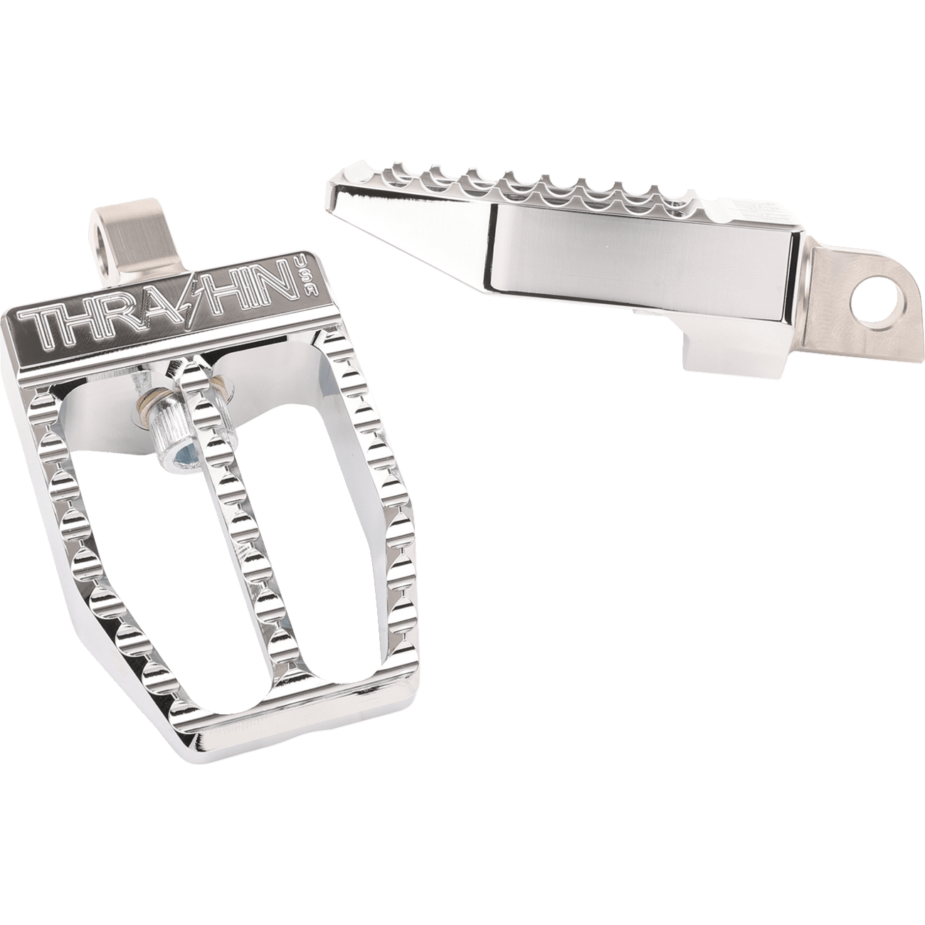 THRASHIN SUPPLY CO. Militant Footpegs Front/Rear Chrome TSC20193D