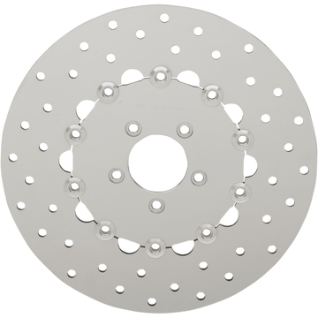 DRAG SPECIALTIES Drilled Brake Rotor Front 11.8" Dyna