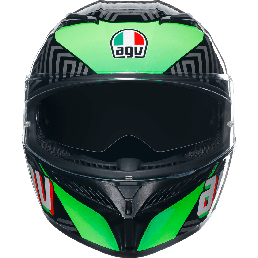 AGV K3 Helmet Kamaleon Black/Red/Green XL 2118381004013XL