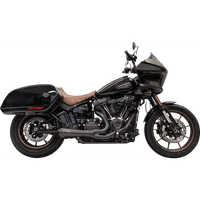 BASSANI XHAUST The Ripper Short Road Rage 2-into-1 Exhaust System Black 1S74B