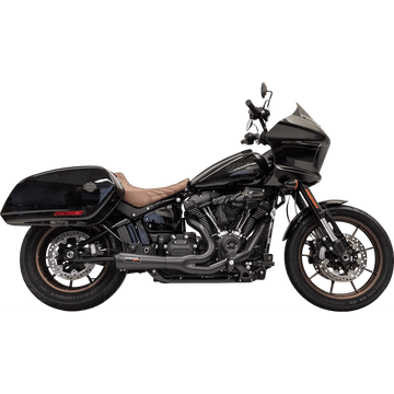 BASSANI XHAUST The Ripper Short Road Rage 2-into-1 Exhaust System Black 1S74B