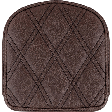 SADDLEMEN Sissy Bar Pad Lattice Stitched Brown 040845