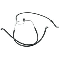 DRAG SPECIALTIES Brake Line Front Lower/Upper Black