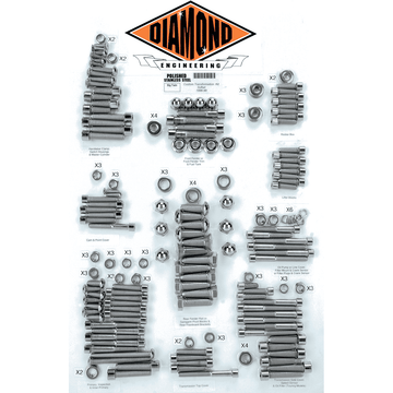 DIAMOND ENGINEERING Fastener Kit Custom/Transformation OEM Softail DE6005HP