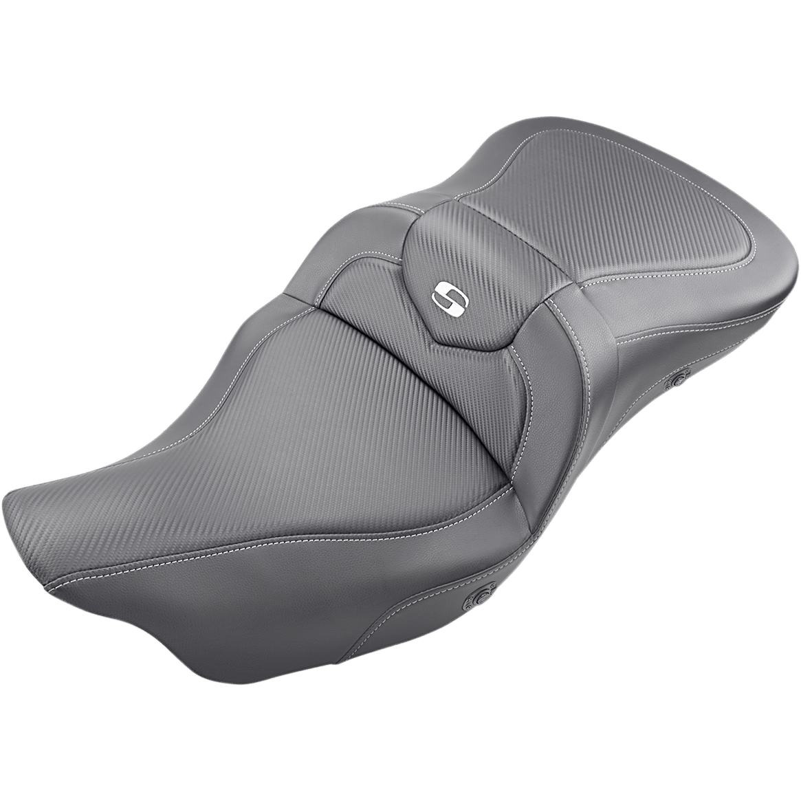 SADDLEMEN Extended Reach Roadsofa™ Seat Carbon Fiber without Backrest Heated '08-'23 FL 80807B186HCT