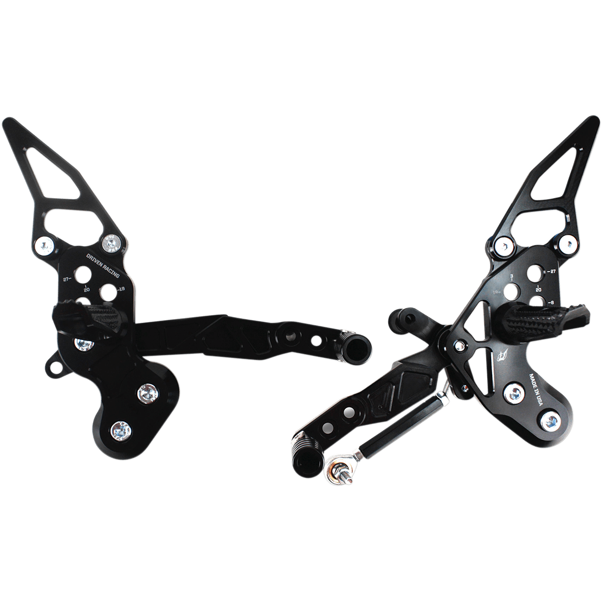 DRIVEN RACING TT Rearset Z125 DRP724BK