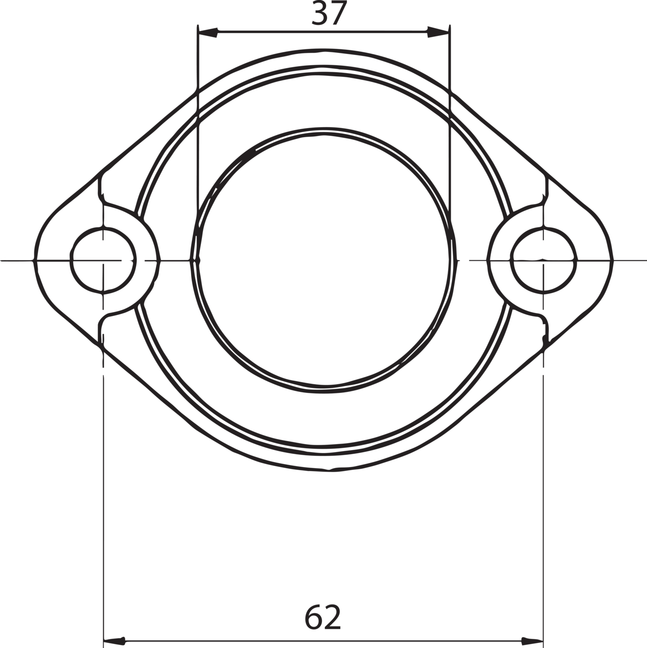 KIMPEX Carburetor Mounting Flange Polaris