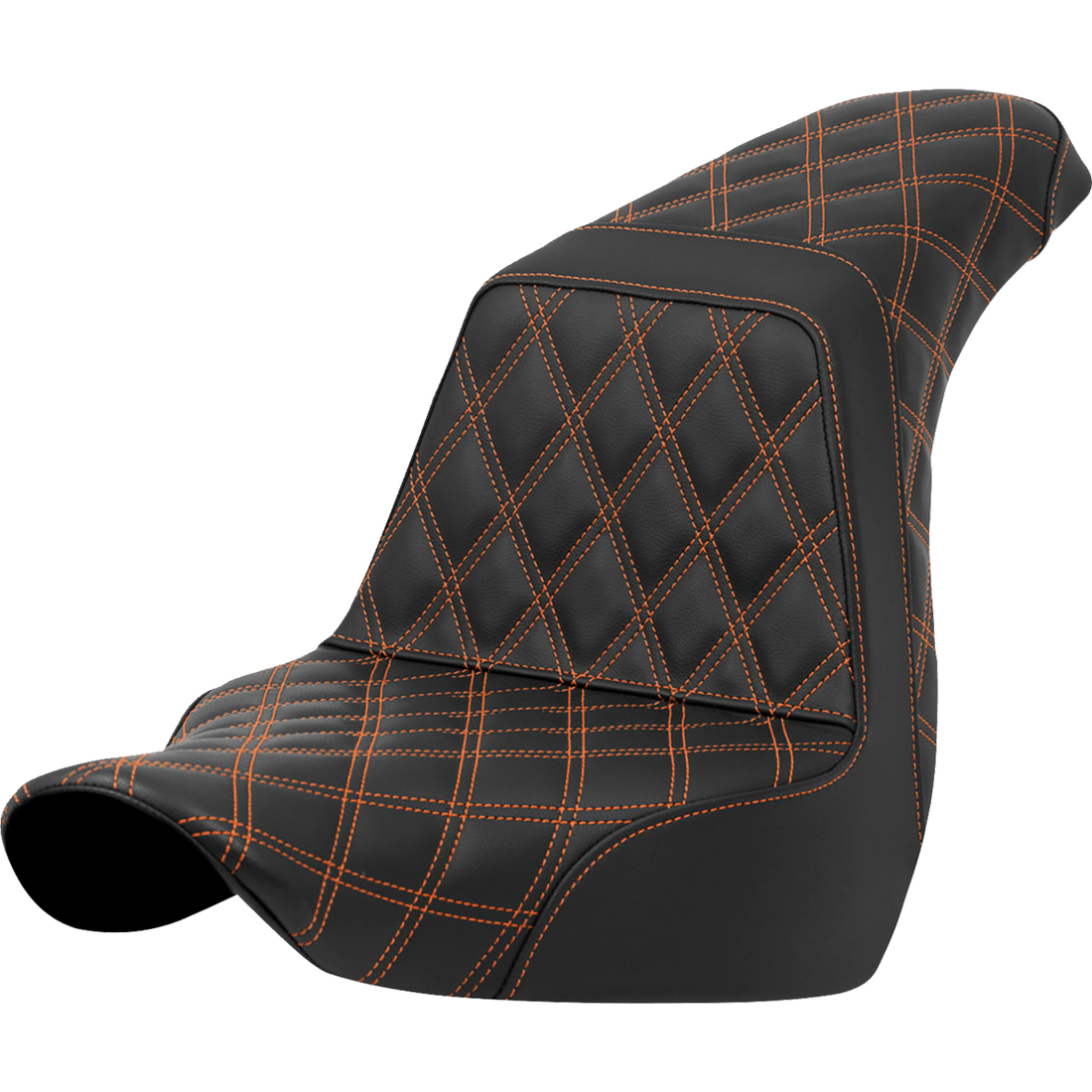 SADDLEMEN Step-Up Seat Full Lattice Stitch Orange Stitch FXLR/FLSB '18-'21 A81829175ORA