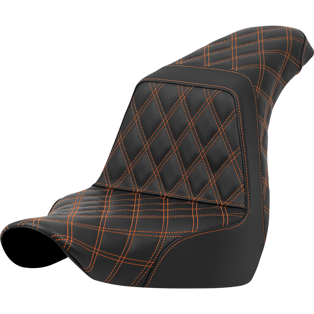 SADDLEMEN Step-Up Seat Full Lattice Stitch Orange Stitch FXLR/FLSB '18-'21 A81829175ORA