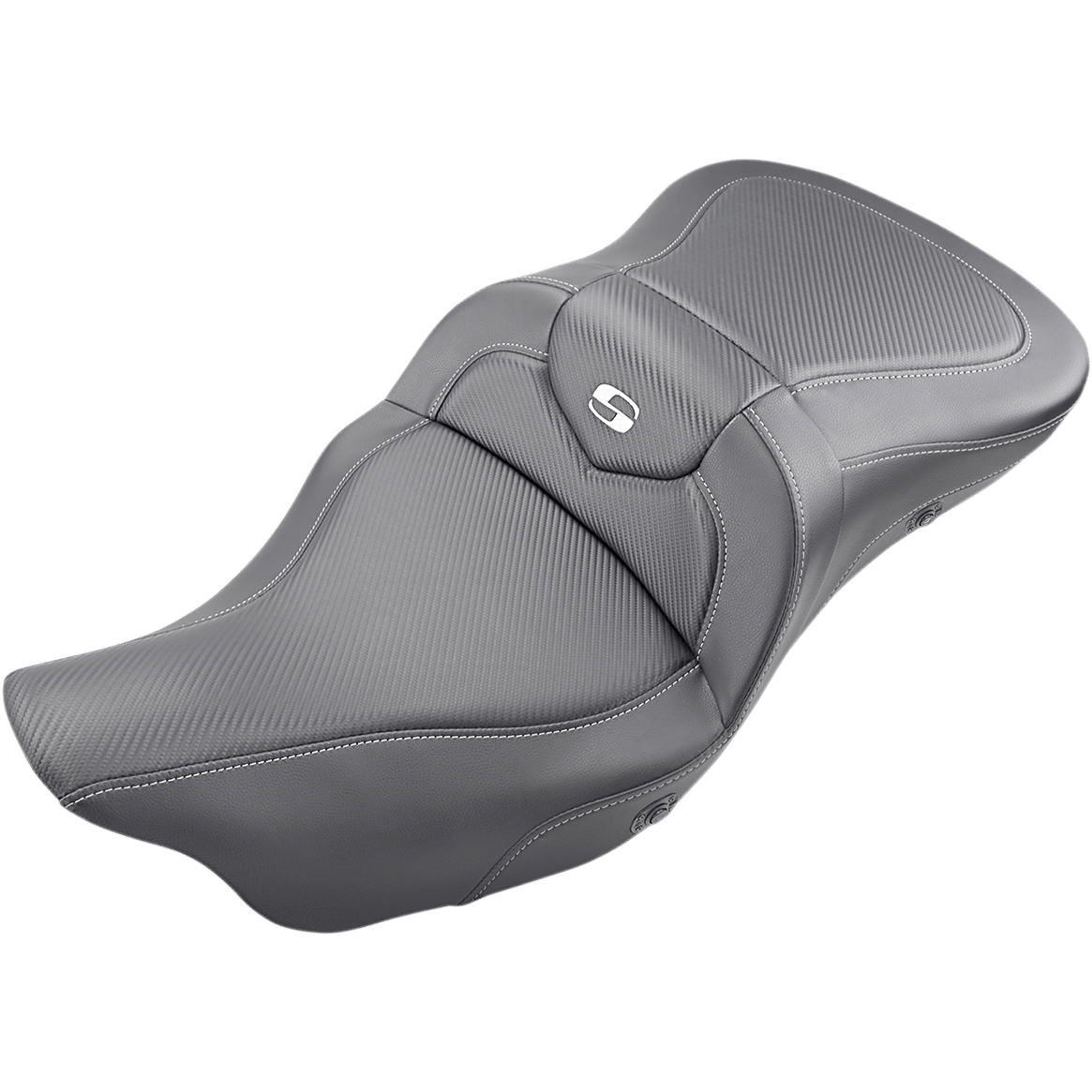 SADDLEMEN Roadsofa™ Seat Heated Carbon Fiber without Backrest '09-'23 FLHTCUTG 80807B185THC