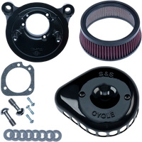 S&S CYCLE Mini Teardrop Stealth Air Cleaner Kit Gloss Black 1700442