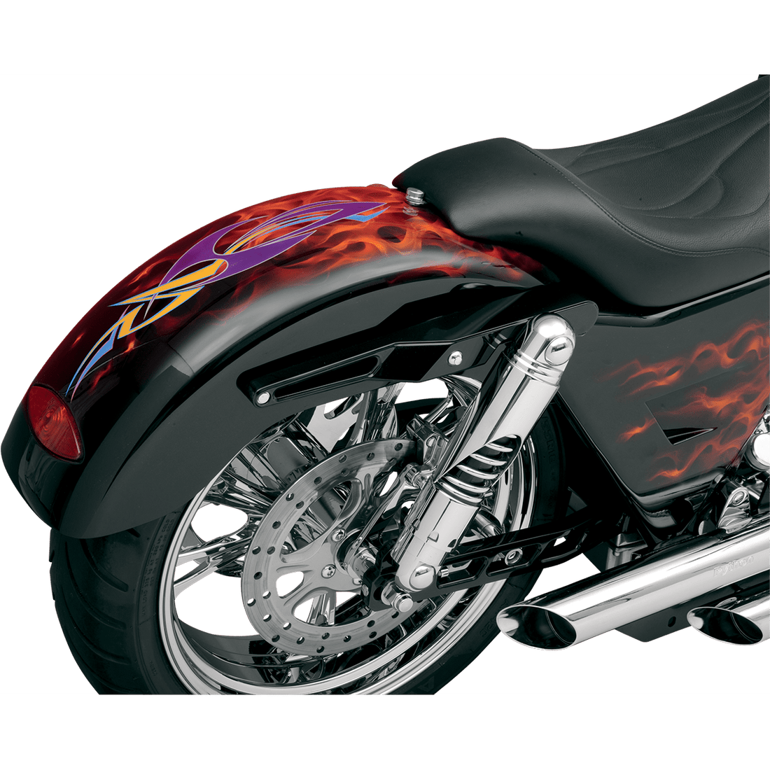 RUSS WERNIMONT DESIGNS Gambler Custom Rear Fender for Swingarm Frames 7.25" W x 33.75" L 380332