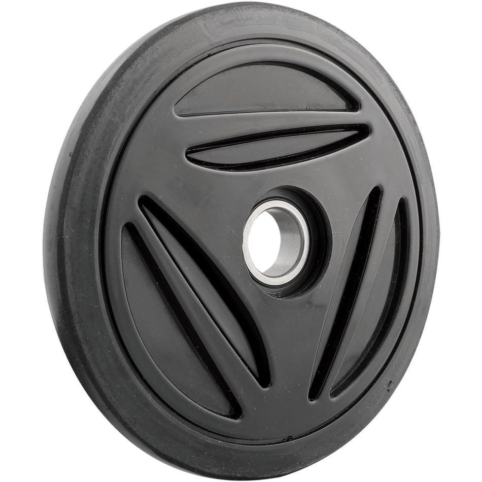 KIMPEX Idler Wheel with Bearing 6205-2RS Black Group 12 180 mm OD x 1" ID