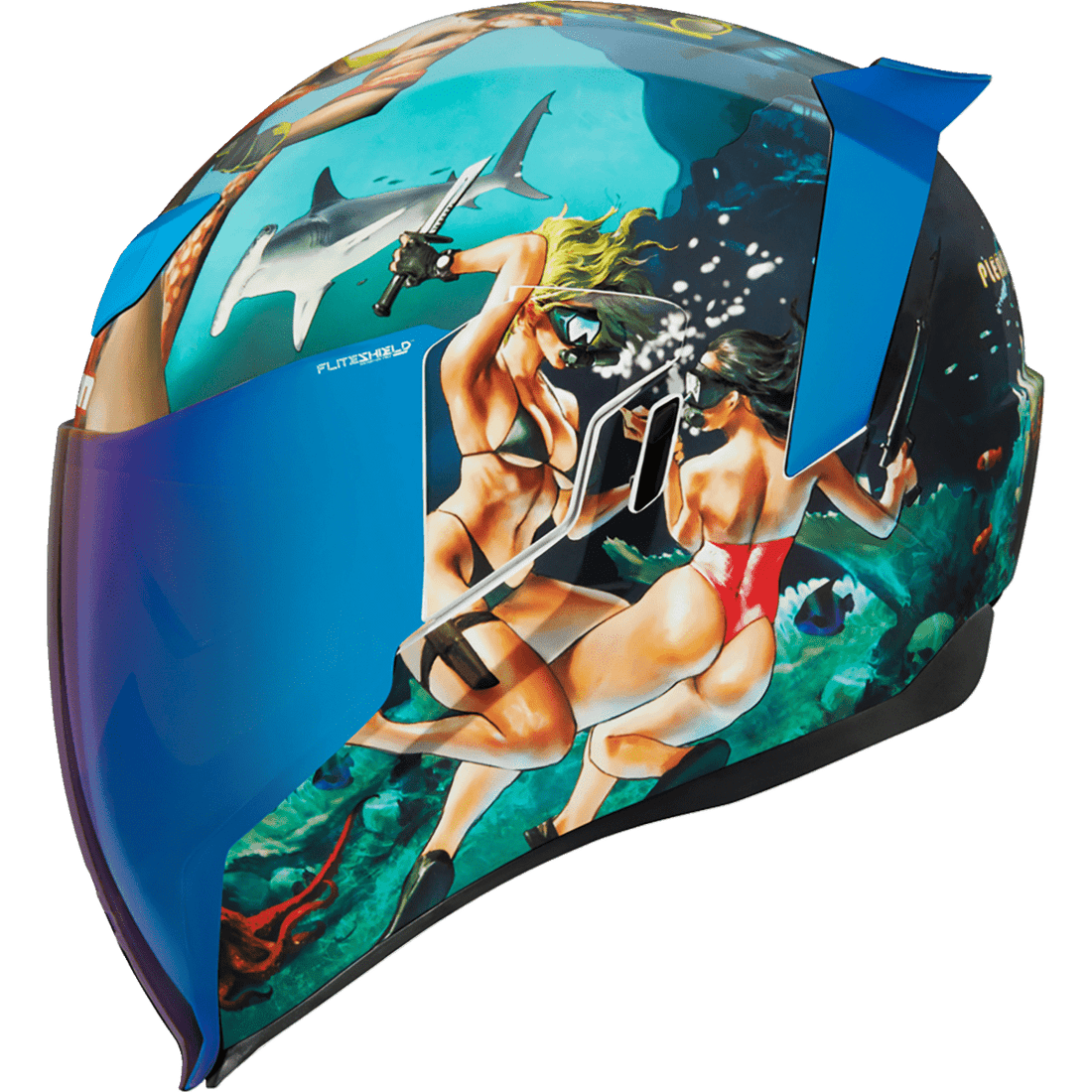 ICON Airflite™ Helmet Pleasuredome4 Blue Small