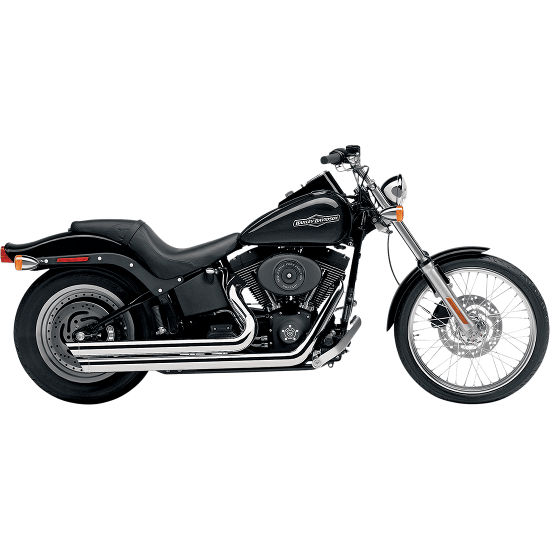 COBRA Speedster Slashdown Exhaust Chrome '86-'06 Softail 6850