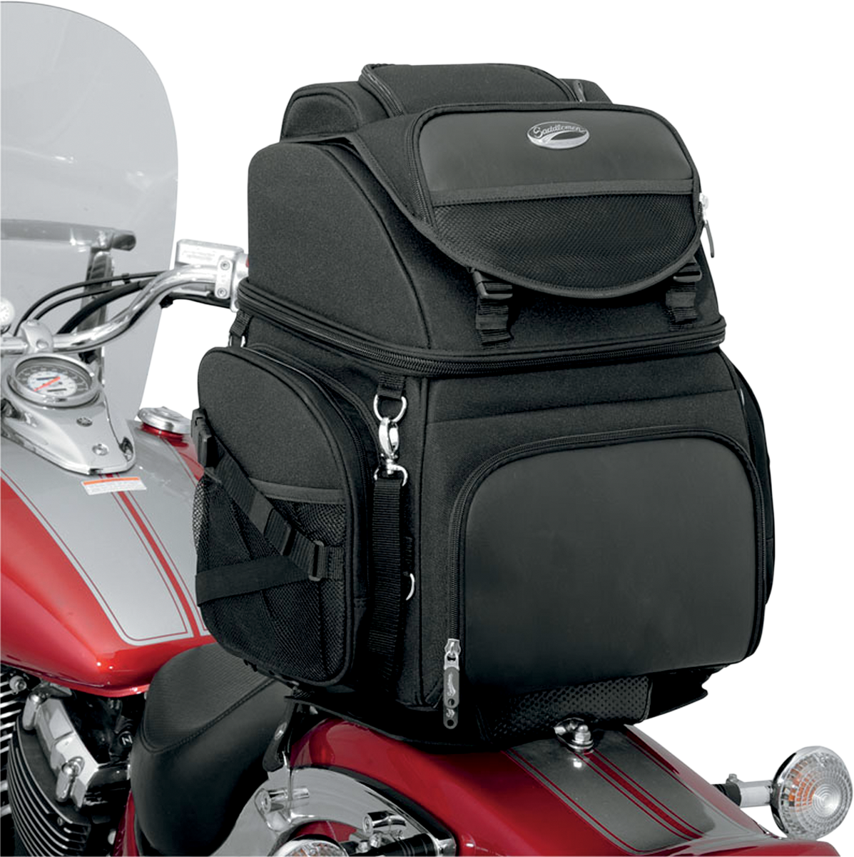 SADDLEMEN Backseat/Sissy Bar Bag Black EX000298