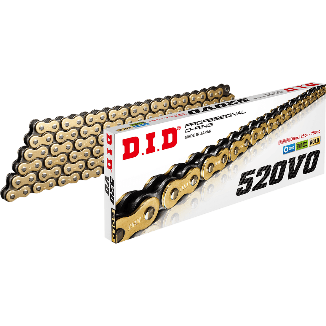 DID 520 VO Drive Chain Gold & Black 25 Feet 520VOG25FT