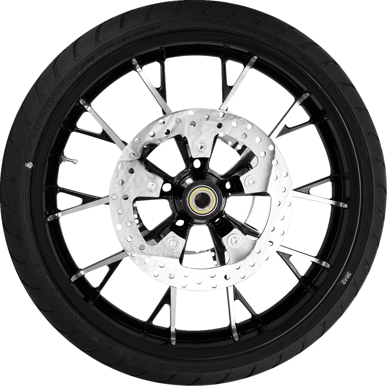 COASTAL MOTO Marlin Front Wheel Black Cut (21") | Rotors (11.8") | Dunlop Tire (130/60B21)