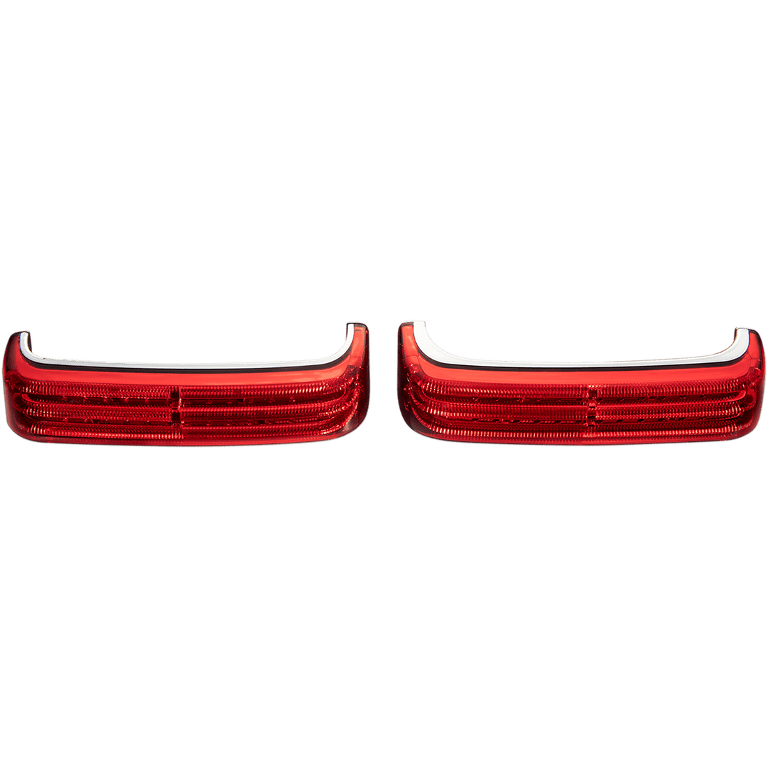 CUSTOM DYNAMICS Saddlebag Lights SS6 Chrome/Red PBSBSS6CR