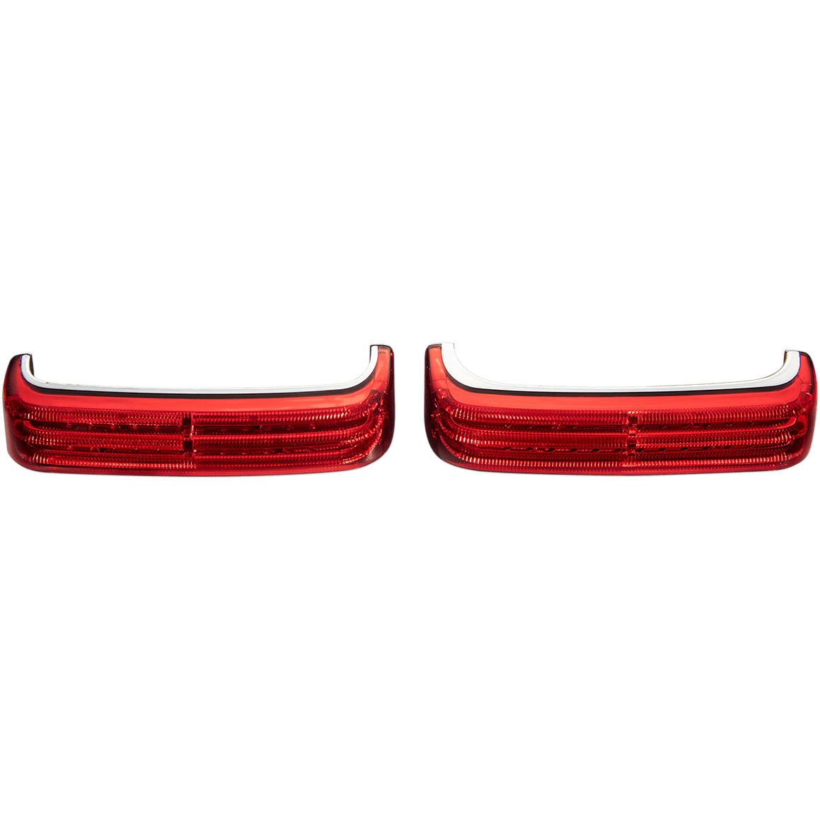 CUSTOM DYNAMICS Saddlebag Lights SS6 Chrome/Red PBSBSS6CR