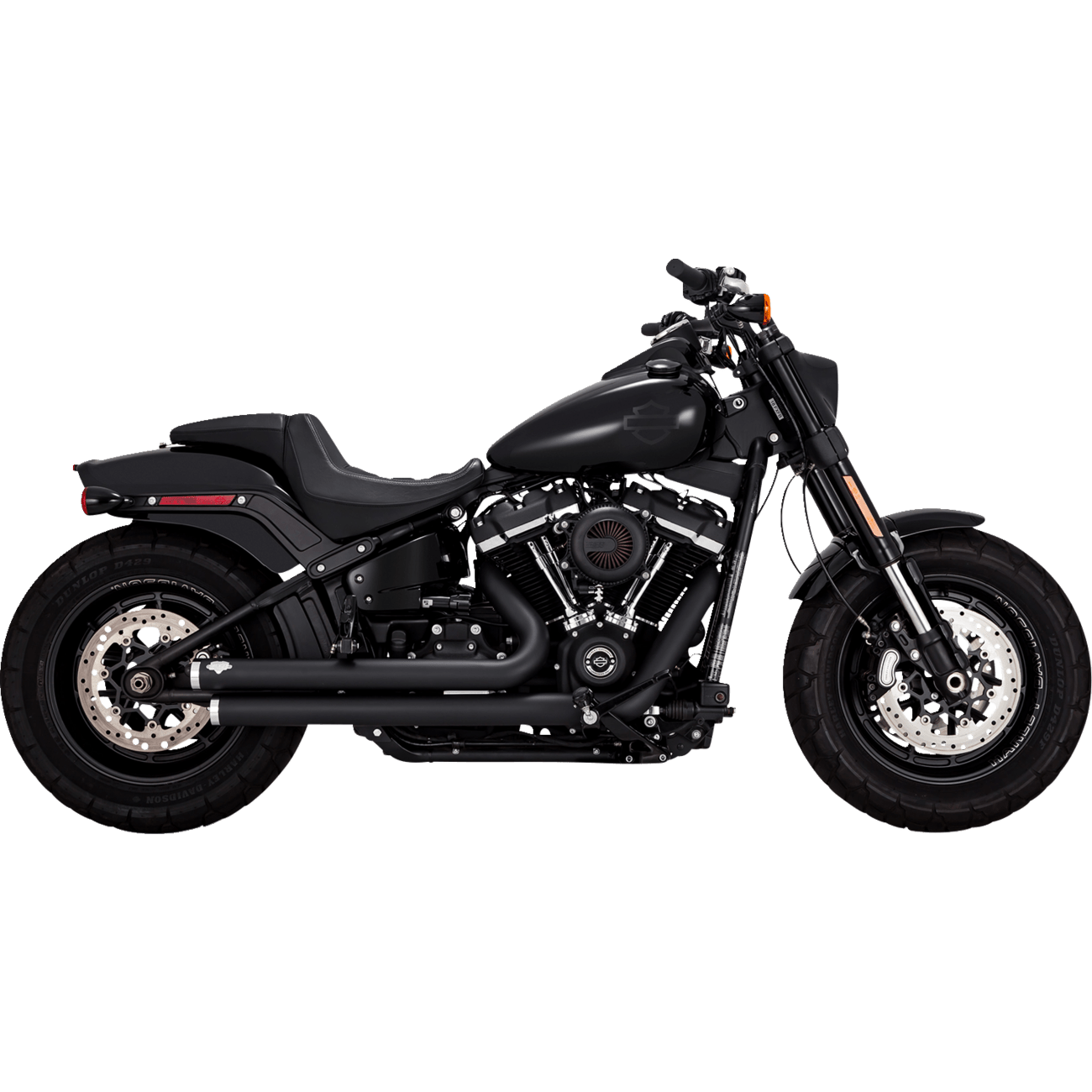 VANCE & HINES Big Shots Staggered Exhaust System Black 47341