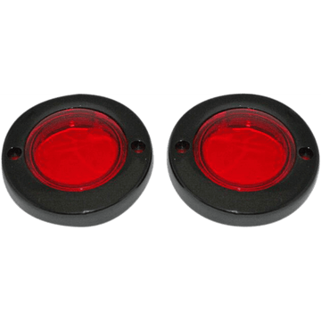 CUSTOM DYNAMICS ProBEAM® Flat Bezel Turn Signal Adapters Black/Red