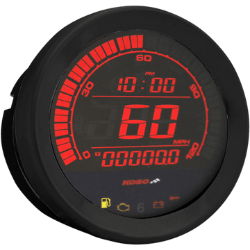 KOSO NORTH AMERICA 4" Speedometer Black