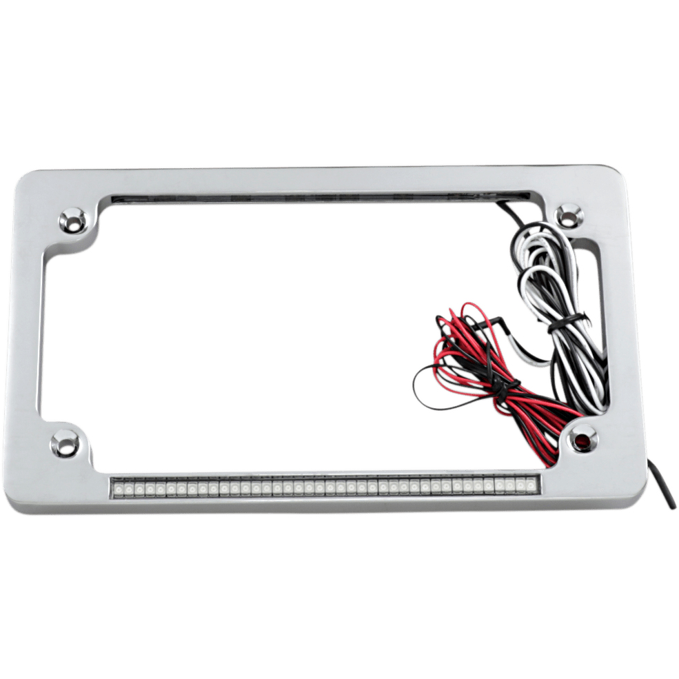 CUSTOM DYNAMICS Dual License Plate Frame Chrome TF02C