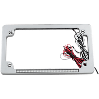 CUSTOM DYNAMICS Dual License Plate Frame Chrome TF02C