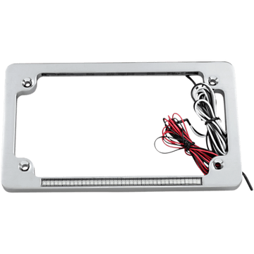 CUSTOM DYNAMICS Dual License Plate Frame Chrome TF02C