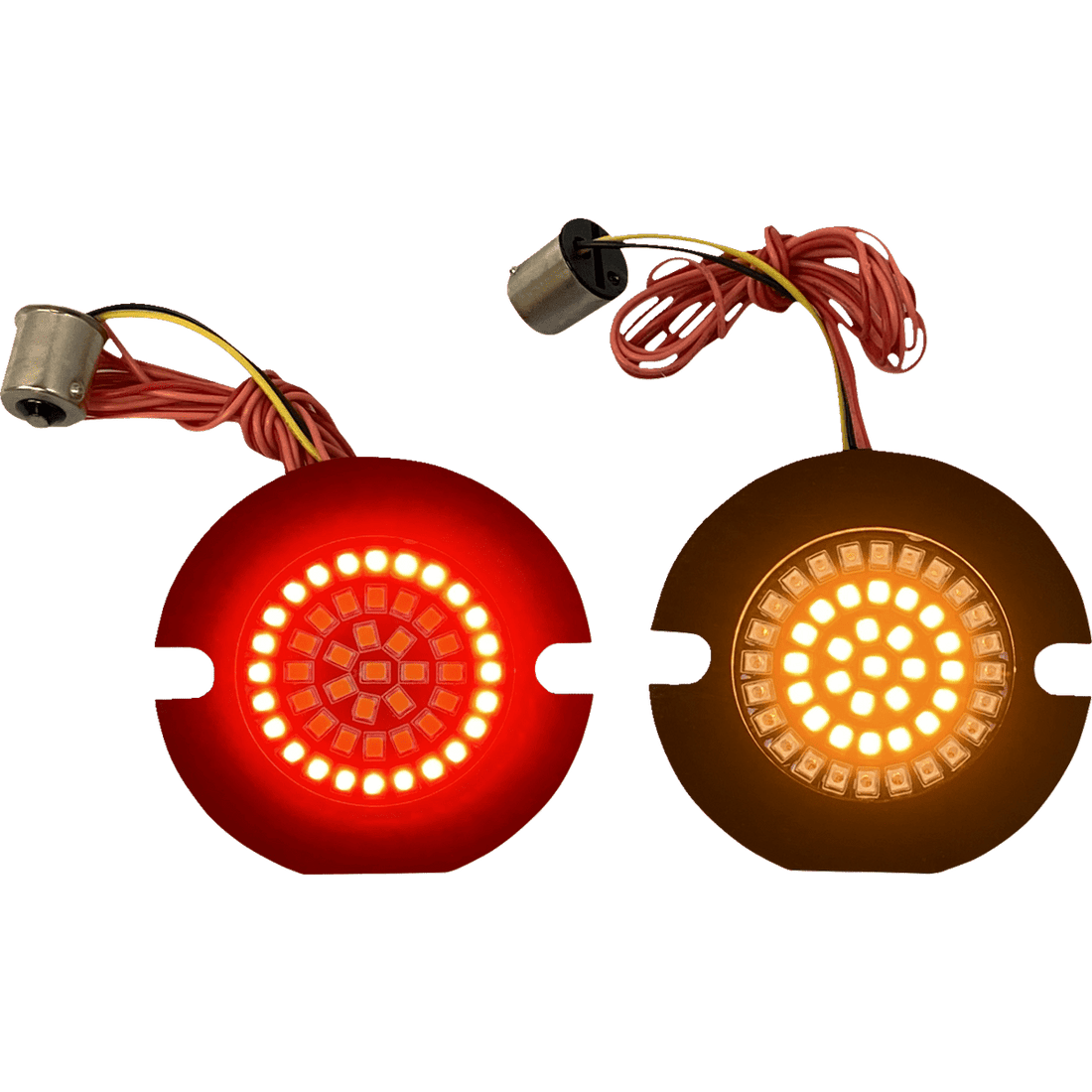 CUSTOM DYNAMICS Flat Rear Turn Signal 1156 Amber Lens GEN4AR21156T