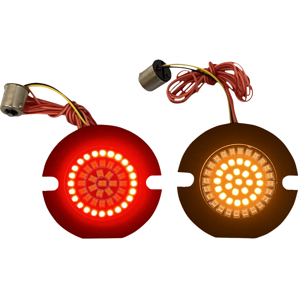 CUSTOM DYNAMICS Flat Rear Turn Signal 1156 Amber Lens GEN4AR21156T