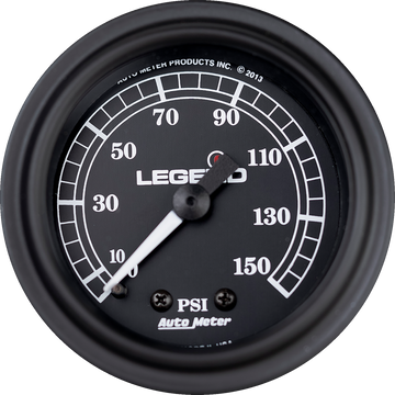 LEGEND SUSPENSION Fairing Mounted LED Backlit PSI Gauges Black 22120484