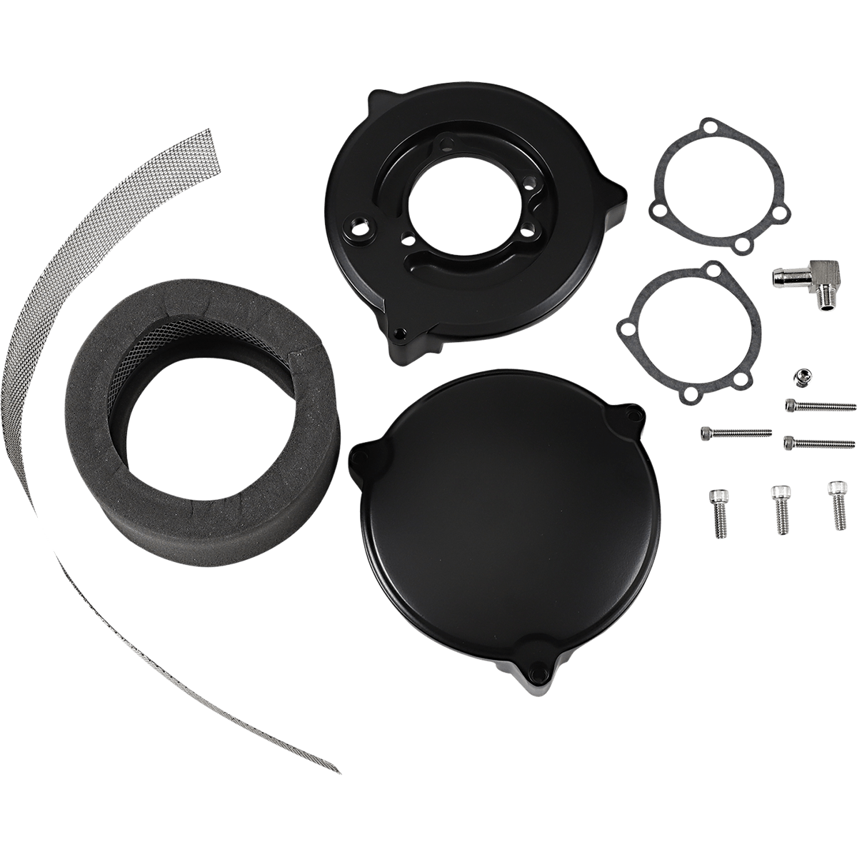 DRAG SPECIALTIES High Performance 6" Dragtron™ II Air Cleaner Kit Black