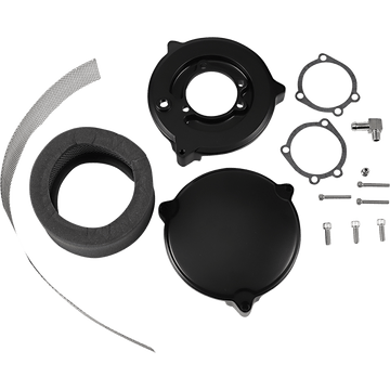 DRAG SPECIALTIES High Performance 6" Dragtron™ II Air Cleaner Kit Black