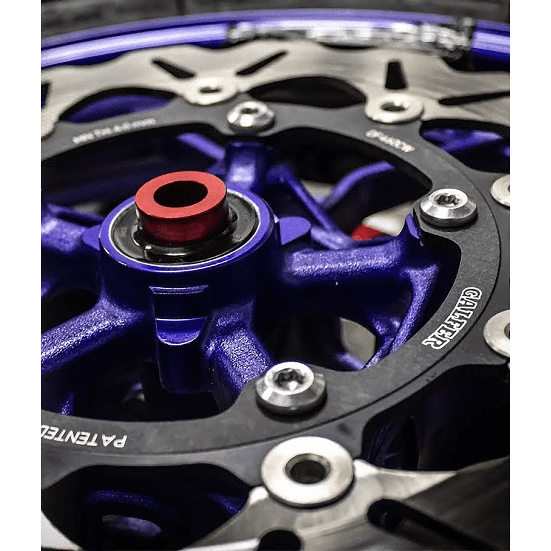 DRIVEN RACING Wheel Spacer Captive Red Kawasaki