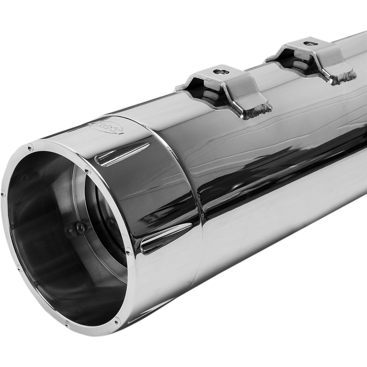 S&S CYCLE 4-1/2" MK45 Performance Mufflers Chrome with Chrome Tracer 5500624