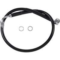 DRAG SPECIALTIES Brake Line Front Upper Black