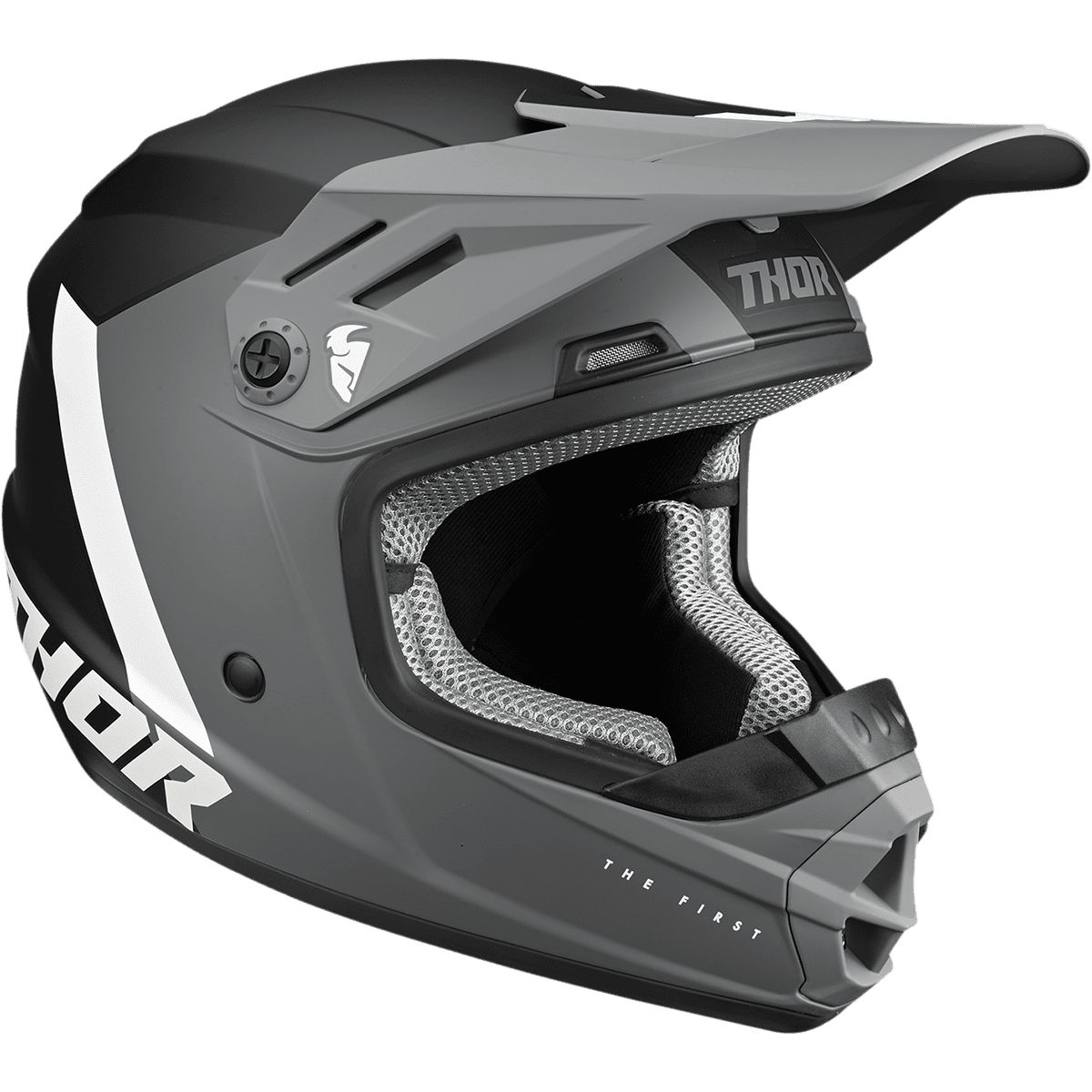 THOR Youth Sector Helmet Chev Gray/Black Small