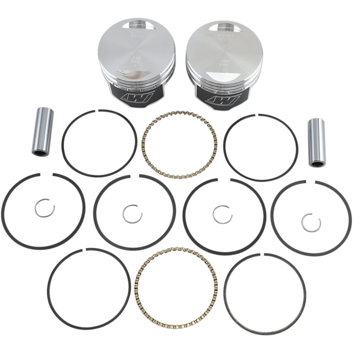 WISECO Piston Kit +0.040" Evolution Big Twin 1340 cc