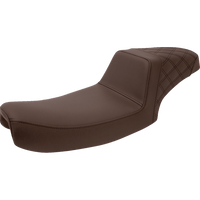 SADDLEMEN Step-Up Seat Rear Lattice Stitch Brown 89104173BR