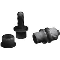 PARTS UNLIMITED License Plate Bolt 100 Pack Black