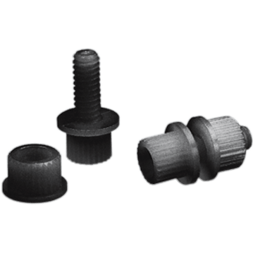 PARTS UNLIMITED License Plate Bolt 100 Pack Black